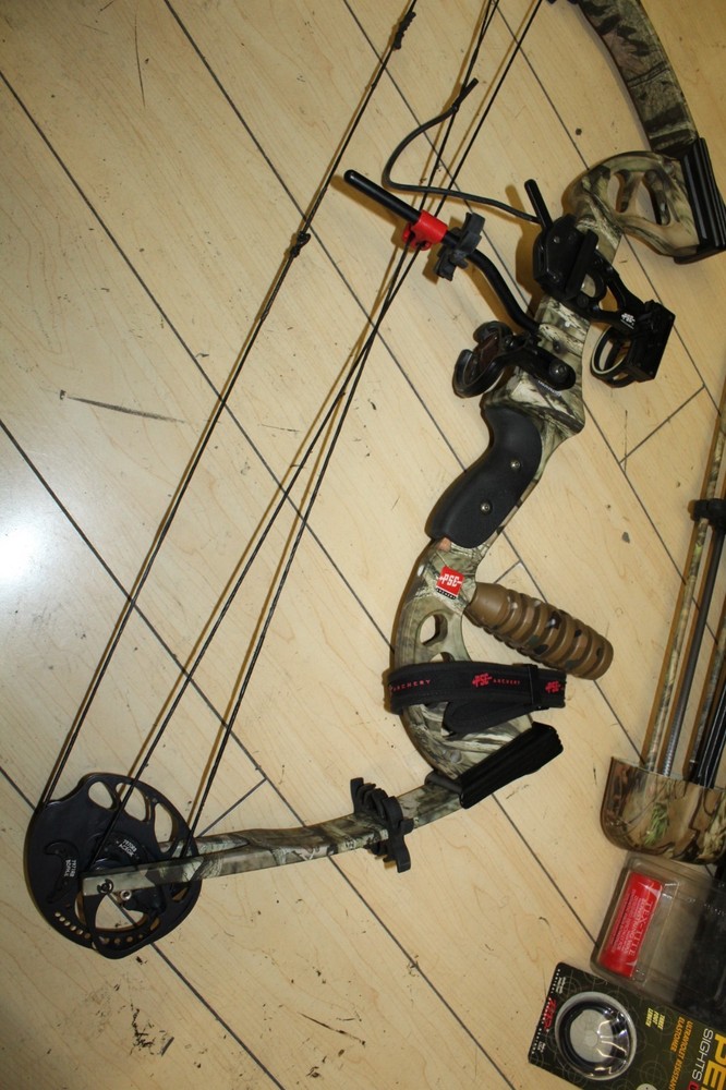 PSE Archery Stinger Compound Bow w/ case and arrows