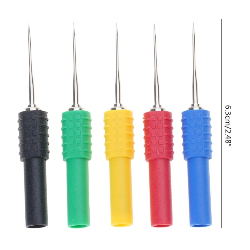 Multimeter Test Probe Back Probes Insulation Piercing Needle Car Repair Tool Set