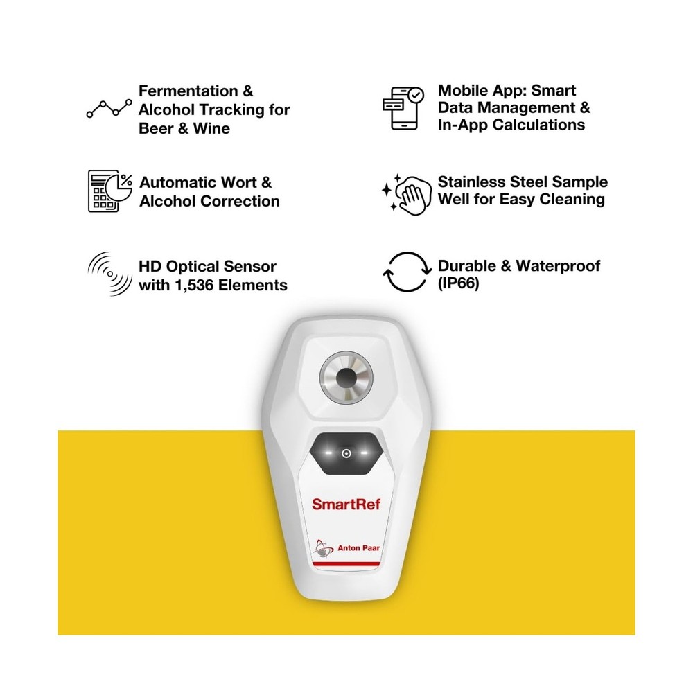 SmartRef Digital Refractometer by Anton Paar – High-Precision Brix & Wort