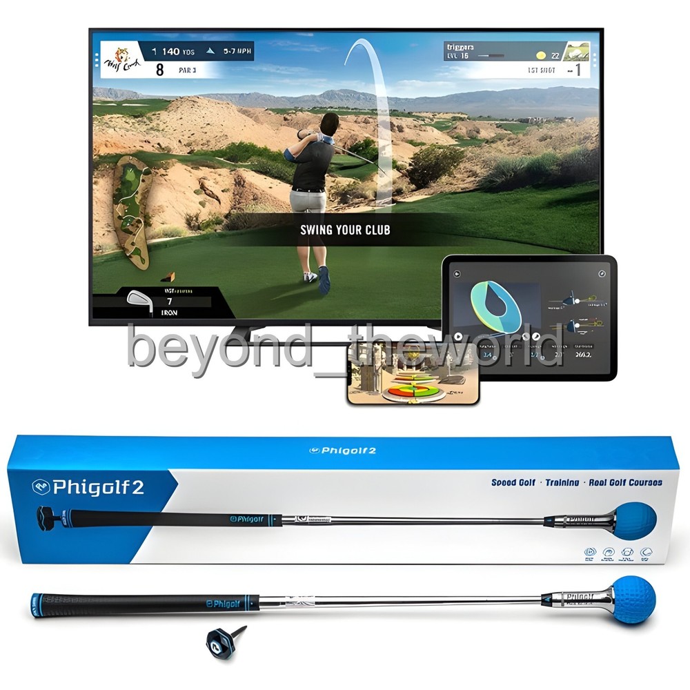 Phigolf 2 Smart Screen Golf Simulator Swing Trainer WGT E6 PHG-200 ⭐Tracking⭐