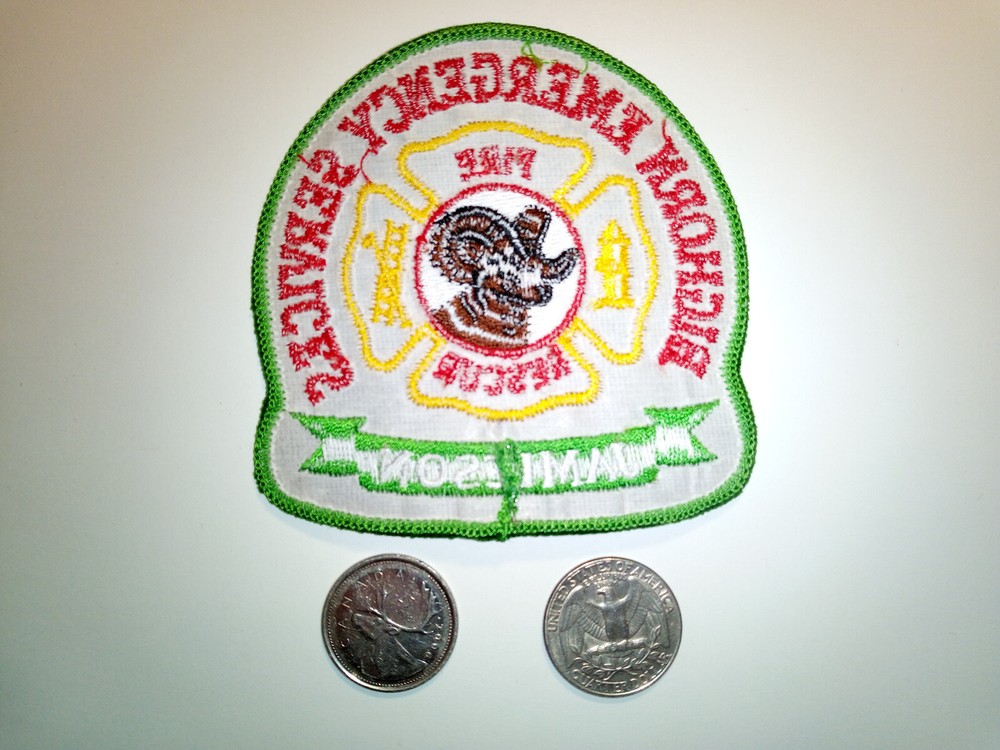 Bighorn Emergency Services Fire Rescue Jamieson Patch Badge Crest