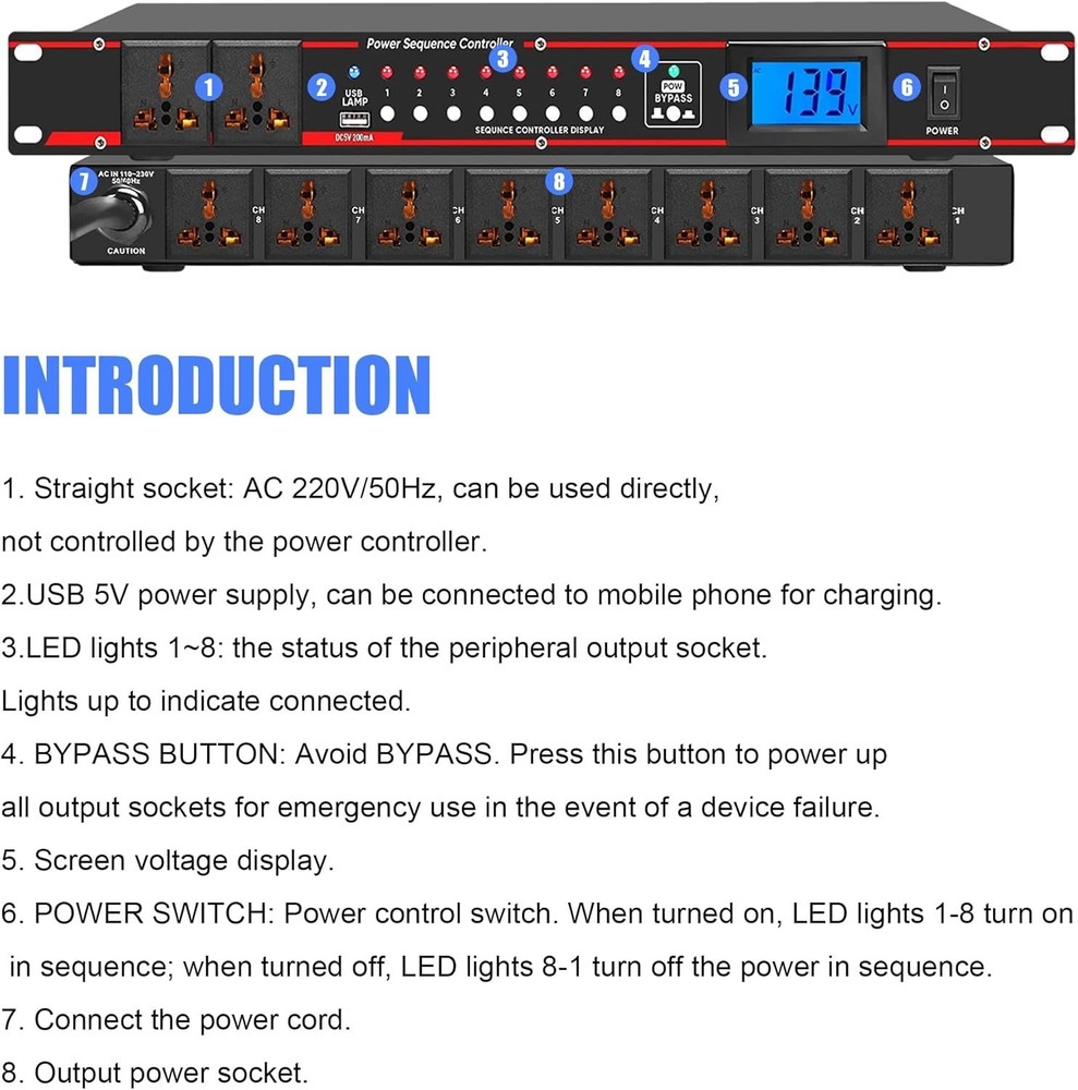 Pro Audio Power Conditioner Surge Protector