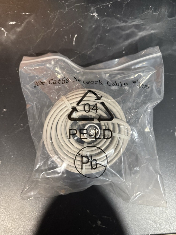 30m (~100Ft) Ethernet Cat5e Network Cable