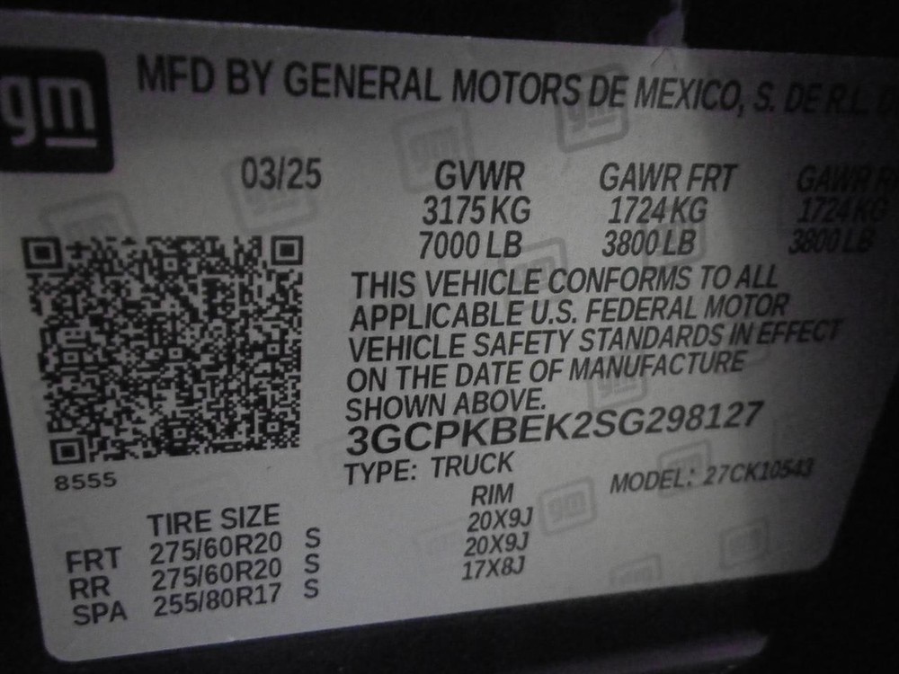 Chevrolet Silverado 1500 Pickup 2025 Automatic Transmission Control Module 2873