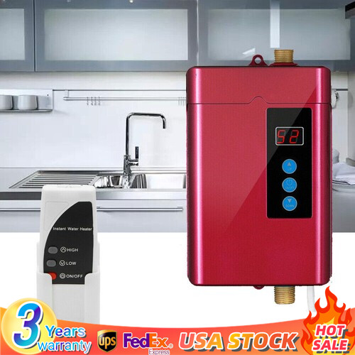 Tankless Water Heater Electric Whole House Instant Hot On Demand 3000W 110V NEW