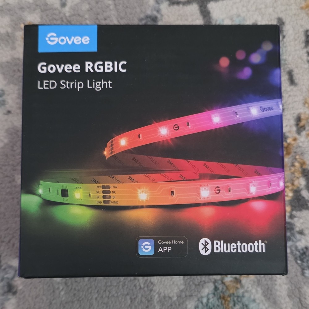 Govee RGBIC LED Strip Light Bluetooth App Control Multicolor DIY Music Mode