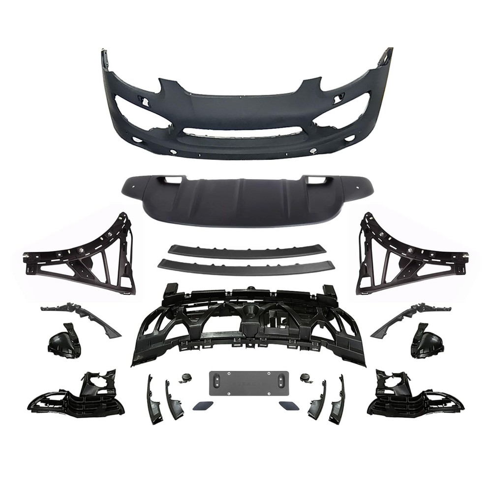 Front Bumper Cover Kit with Valance for Cayenne 958 2011-2014 Primed