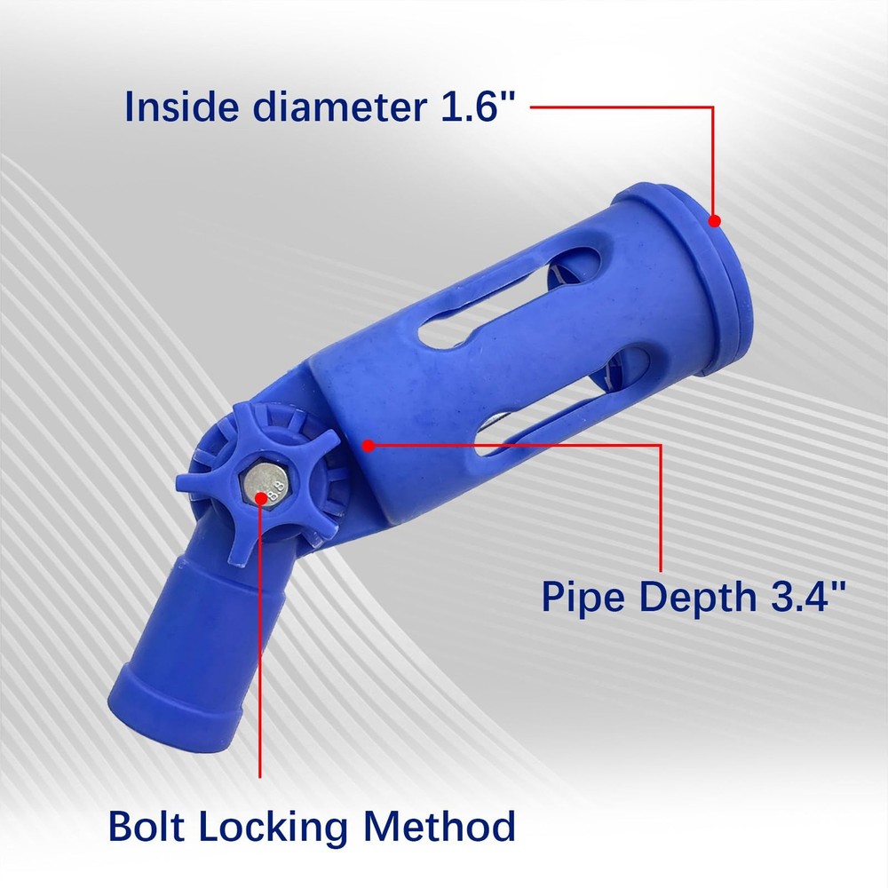 Multi-Angle Paint Brush Extender for High Ceiling, 1 PCS Blue Extension Pole ...