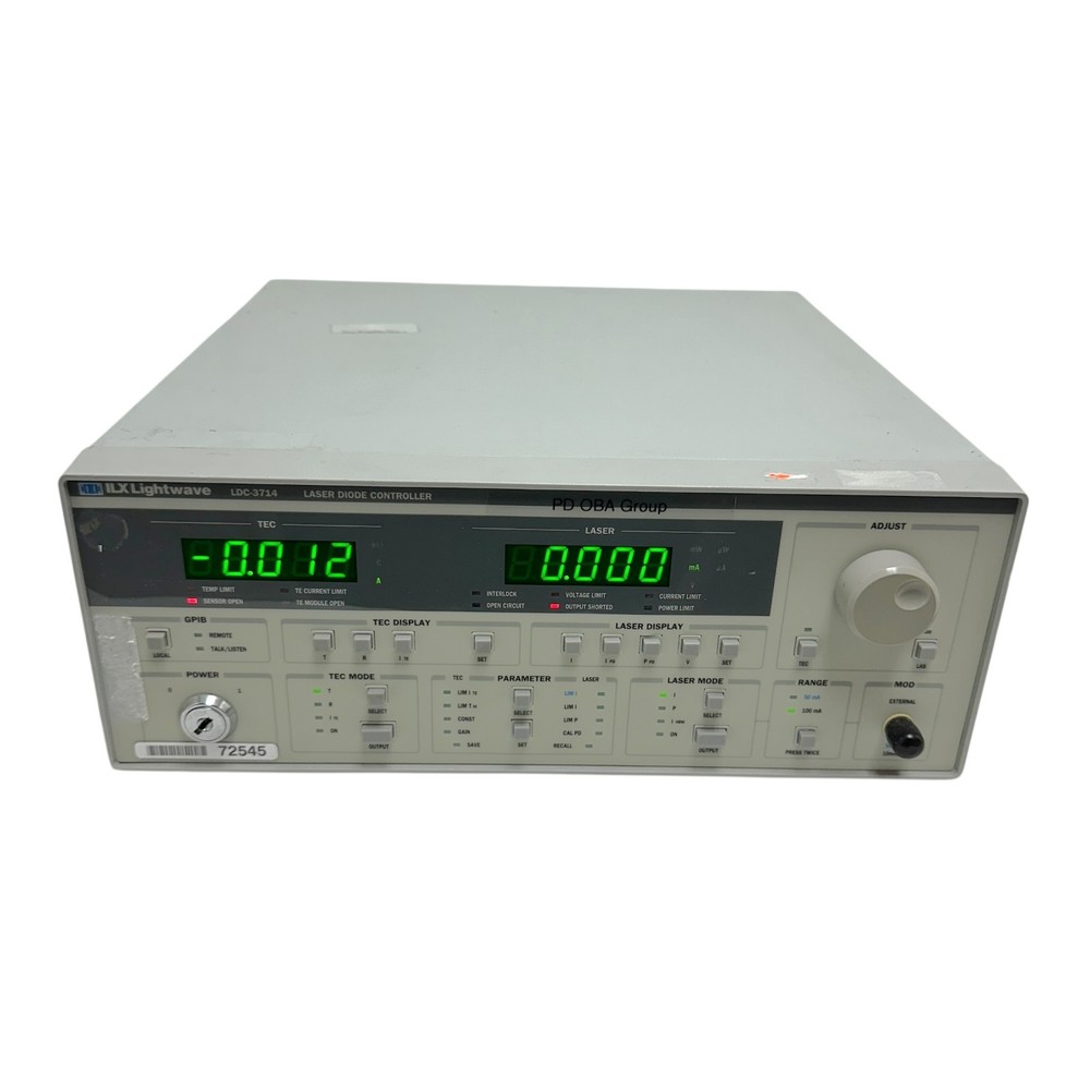 ILX Lightwave LDC-3714 Laser Diode Controller - TEC & Laser Current Source