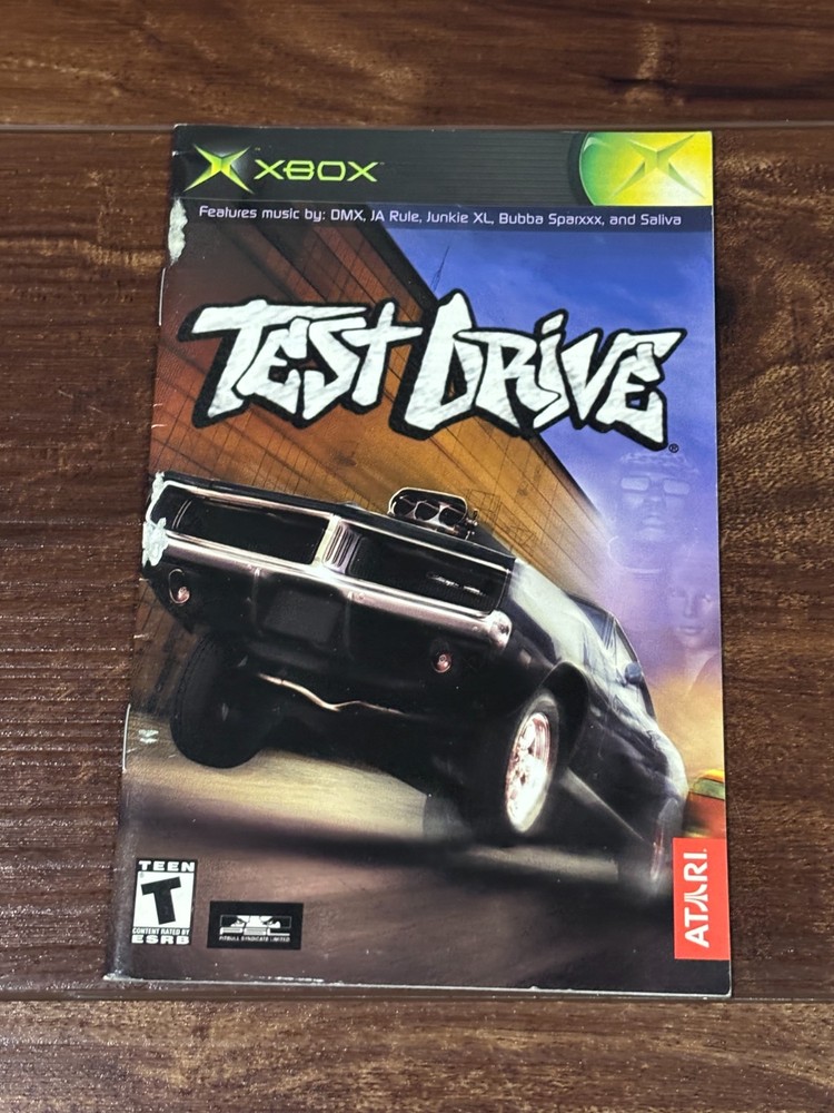 Test Drive XBOX Instruction Manual Only