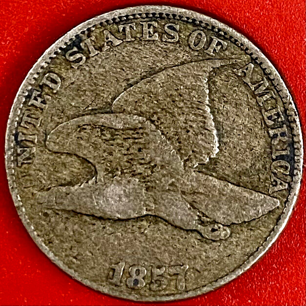 1857 FLYING EAGLE CENT