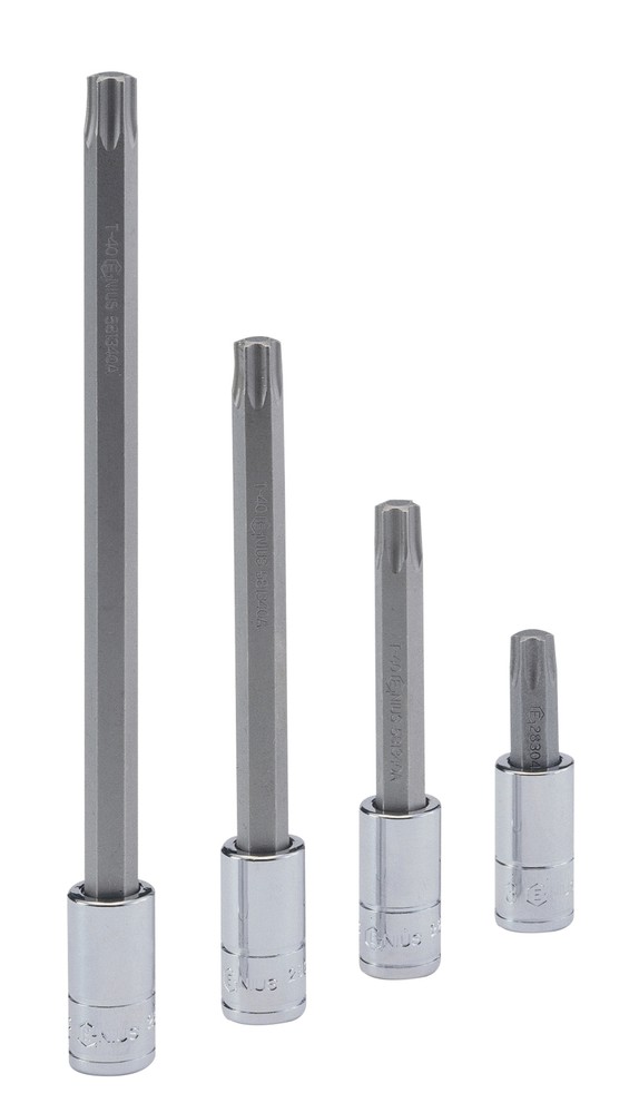 Genius Tools 1/4" Dr. T-20 Star Bit Socket 70mmL - 208+6320