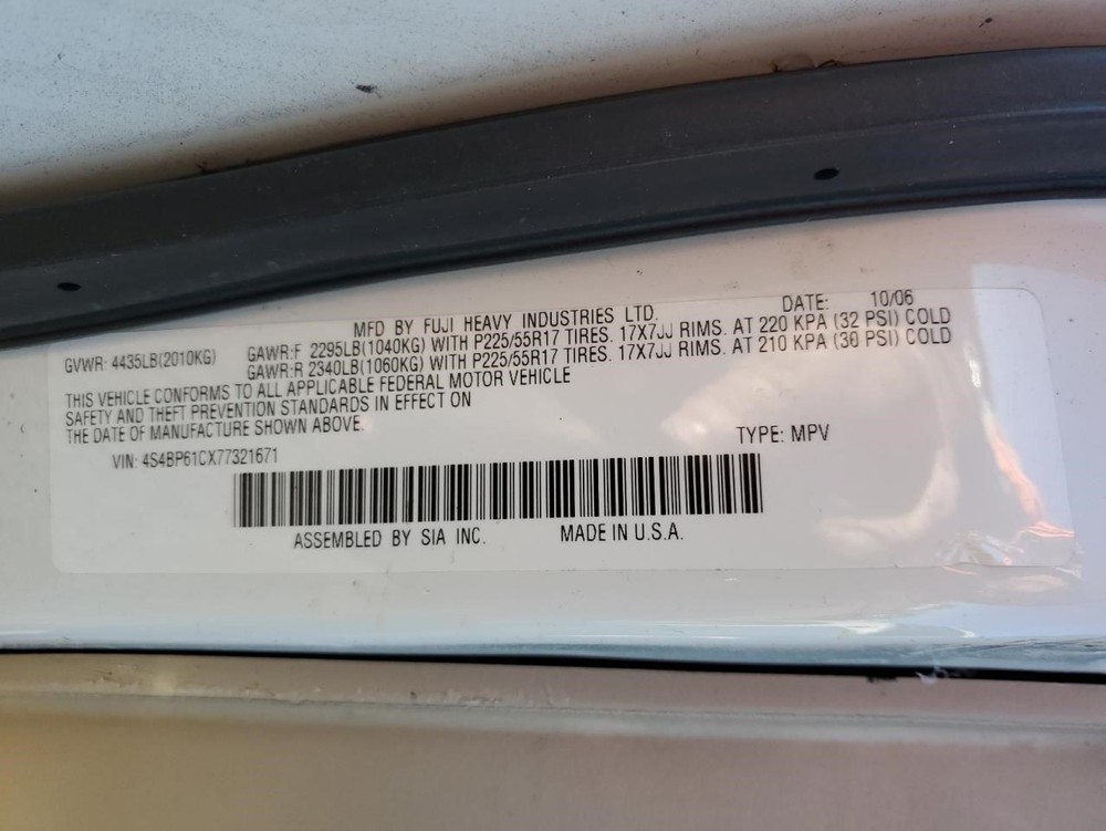 Ignition Switch Fits 2005-2007 LEGACY Assembly OEM