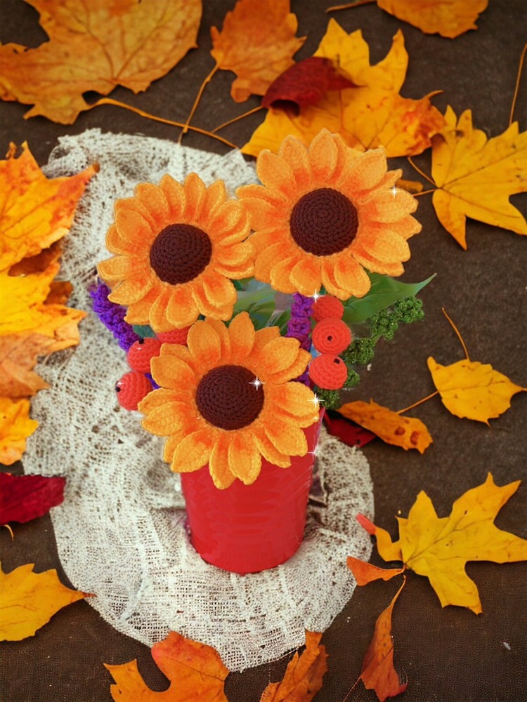 Crochet sunflower 🌻🌻🌻