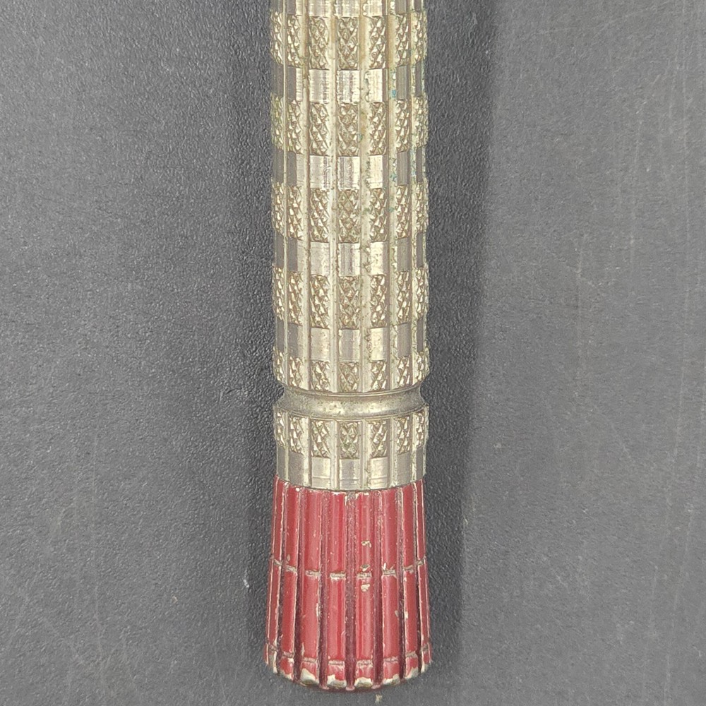 Vintage 1956 Gillette Super Speed Red Tip DE TTO Razor Date Code B2