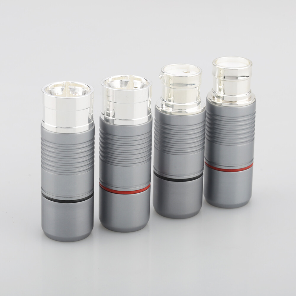 2/4PCS PTFE Insulator Silver Plated Balanced Audio Connector High-end XLR Plug