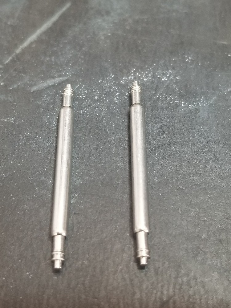 Set of 2 19mm Double Shouldered Thick Spring Bars - NEW