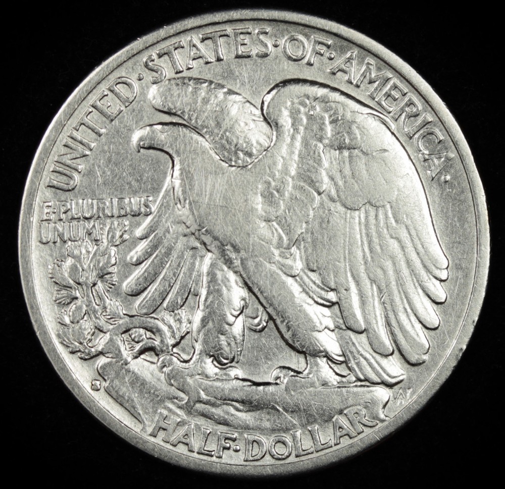 1933-s Walking Liberty Half. Better Grade. (Inventory A)