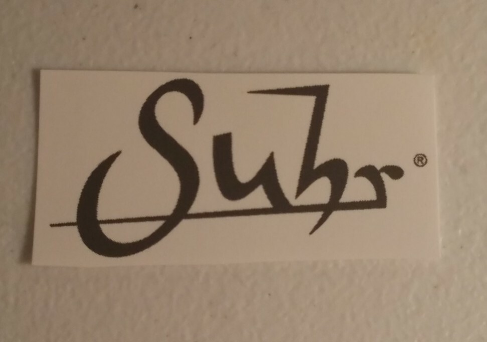 Suhr Waterslide Black Headstock Decal