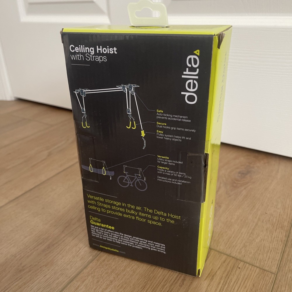 Delta Cycle Single Bike CEILING HOIST with Straps