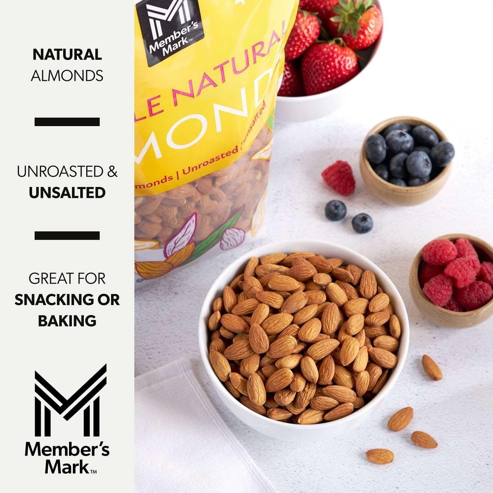 Member's Mark Whole Natural Almonds, 48 Ounce