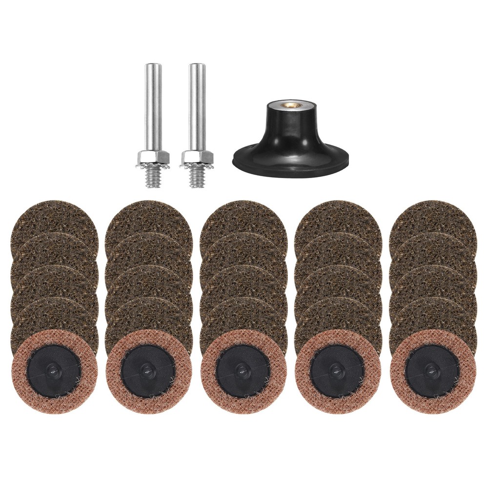 27pcs Quick Change Discs Set 2" Roll Lock Sanding Discs Coarse with Disc Holder