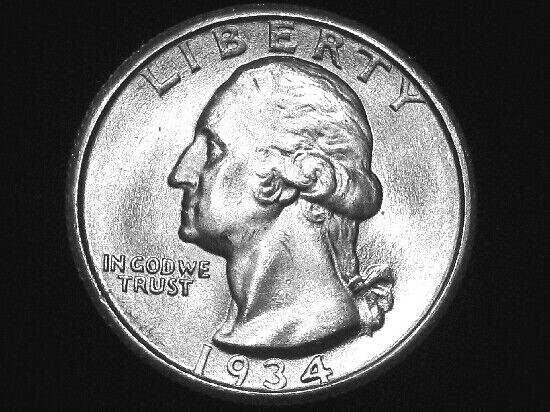 1934 Washington Quarter --- Choice Uncirculated