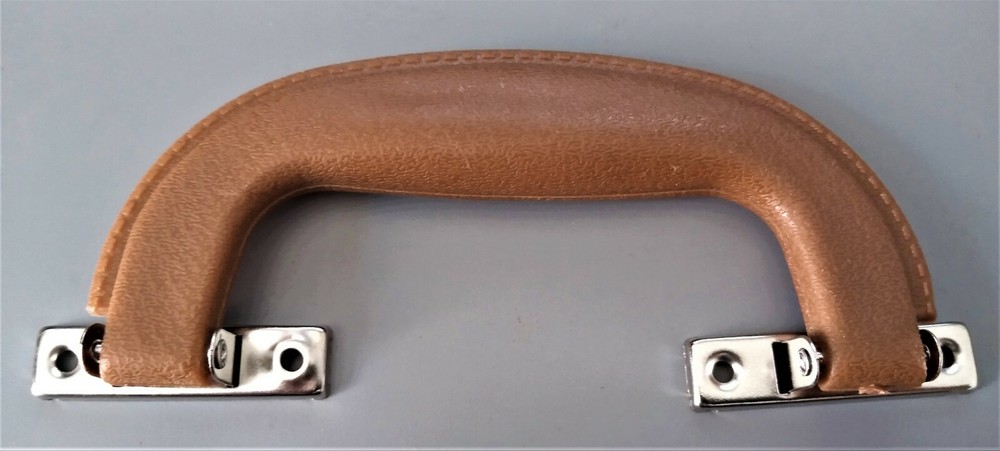 Guitar Case - Brief Case Replacement Handle, Brown and Nickel, NEW, FREE POSTAGE