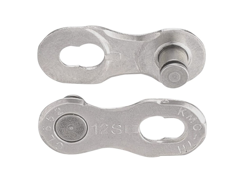 KMC Missing Link Single-use Chain Link Card of 2 12 Silver