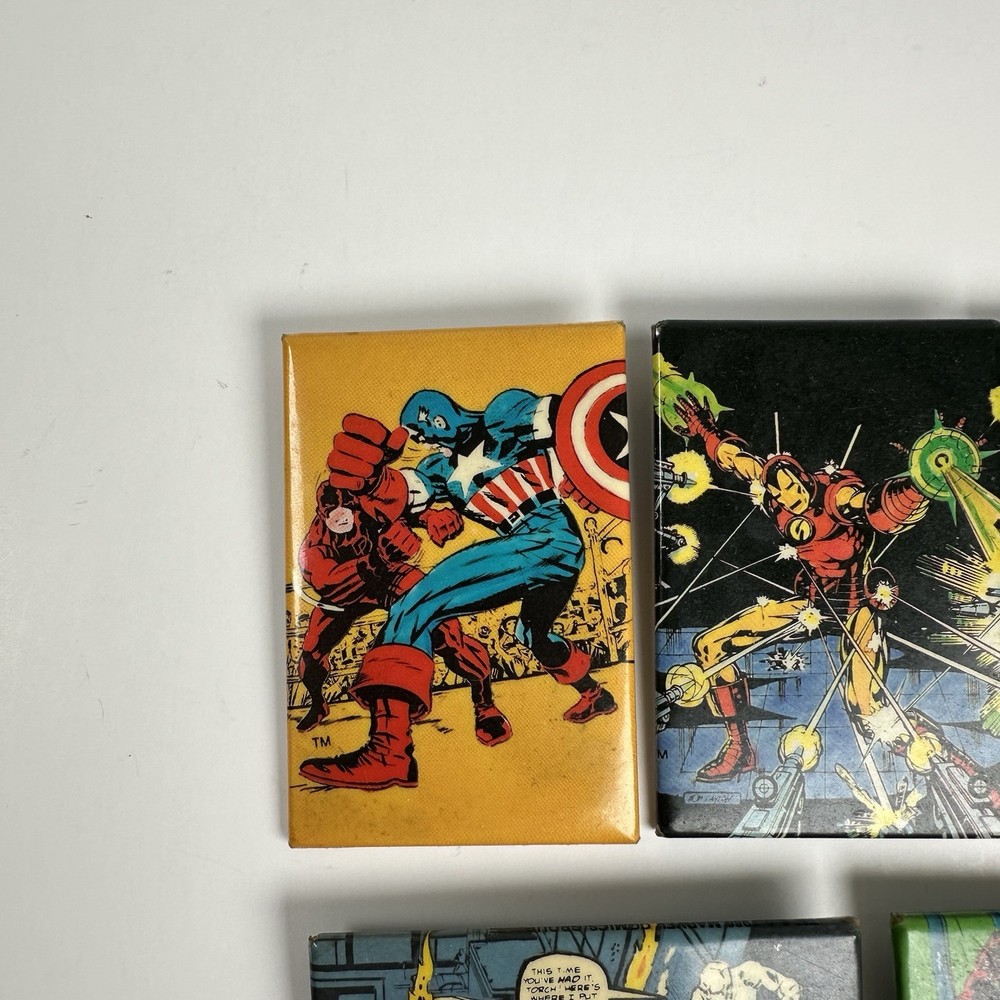 Vintage 80s Marvel Comics Collectible Pins