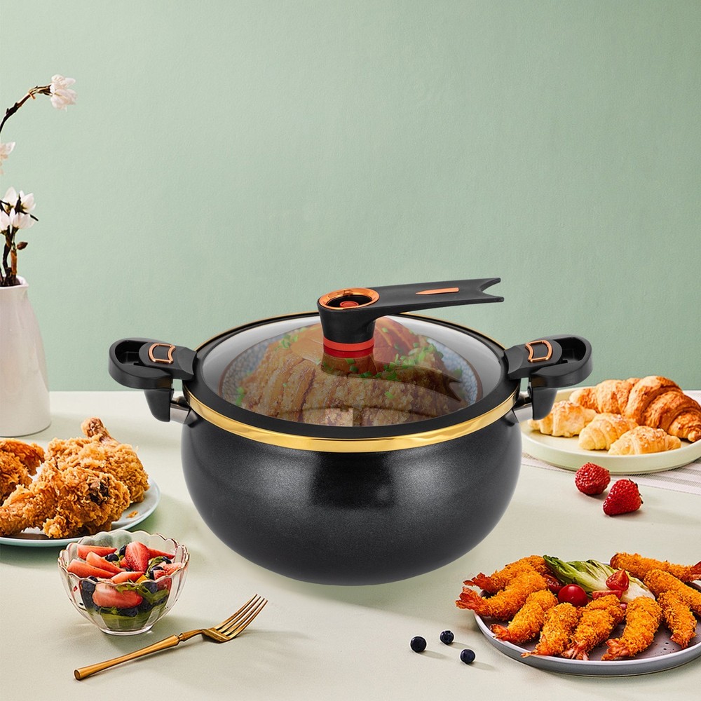 Micro Pressure Cooker, 8L Multi-Function Non-Stick Cooking Pot
