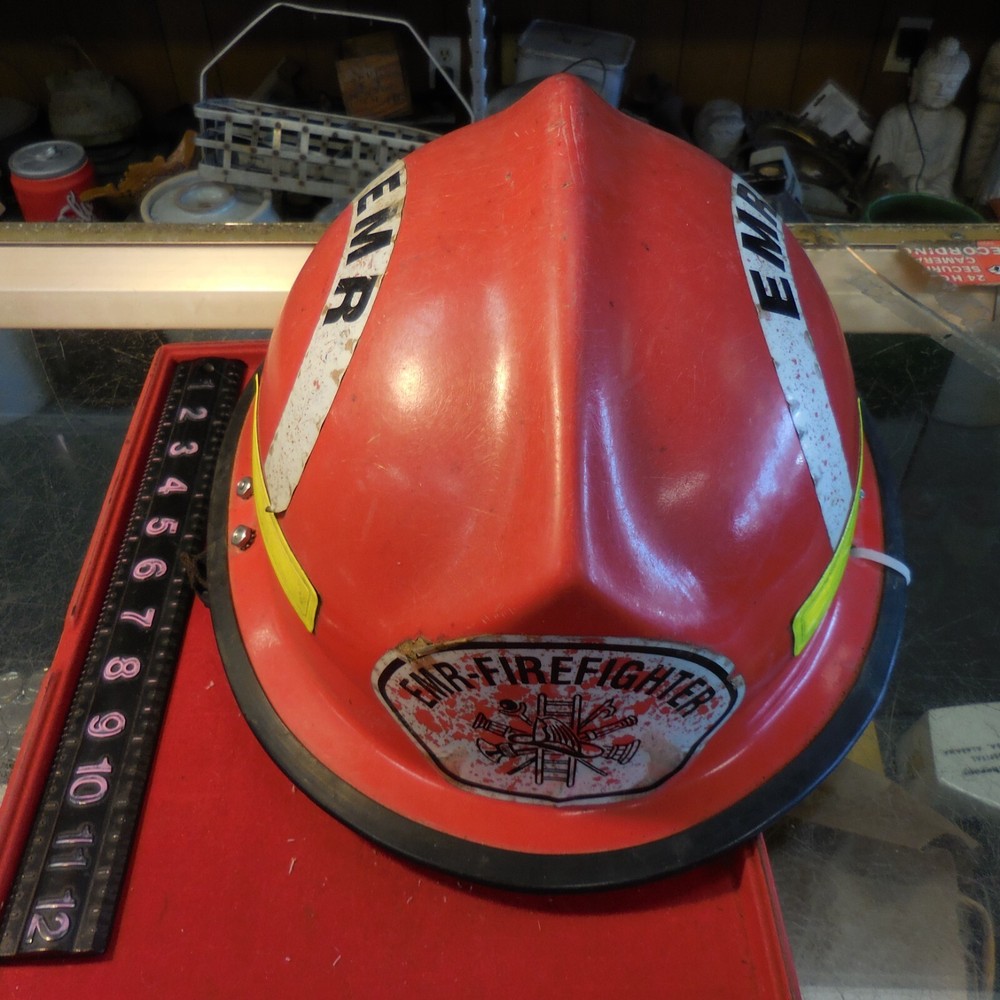 Morning Pride's Lite Force V Firefighter Helmet Red EMR