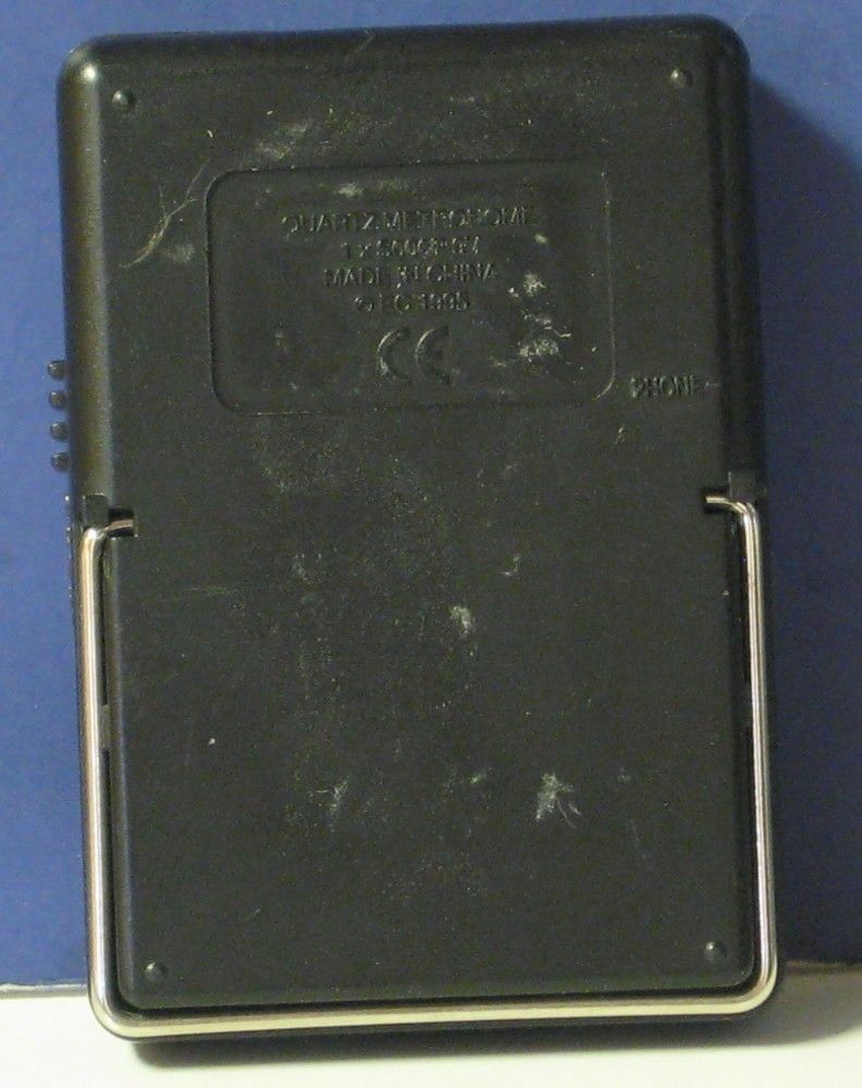 Qwik Time Digital Electronic Quartz Metronome - 1995 - 3 1/2"