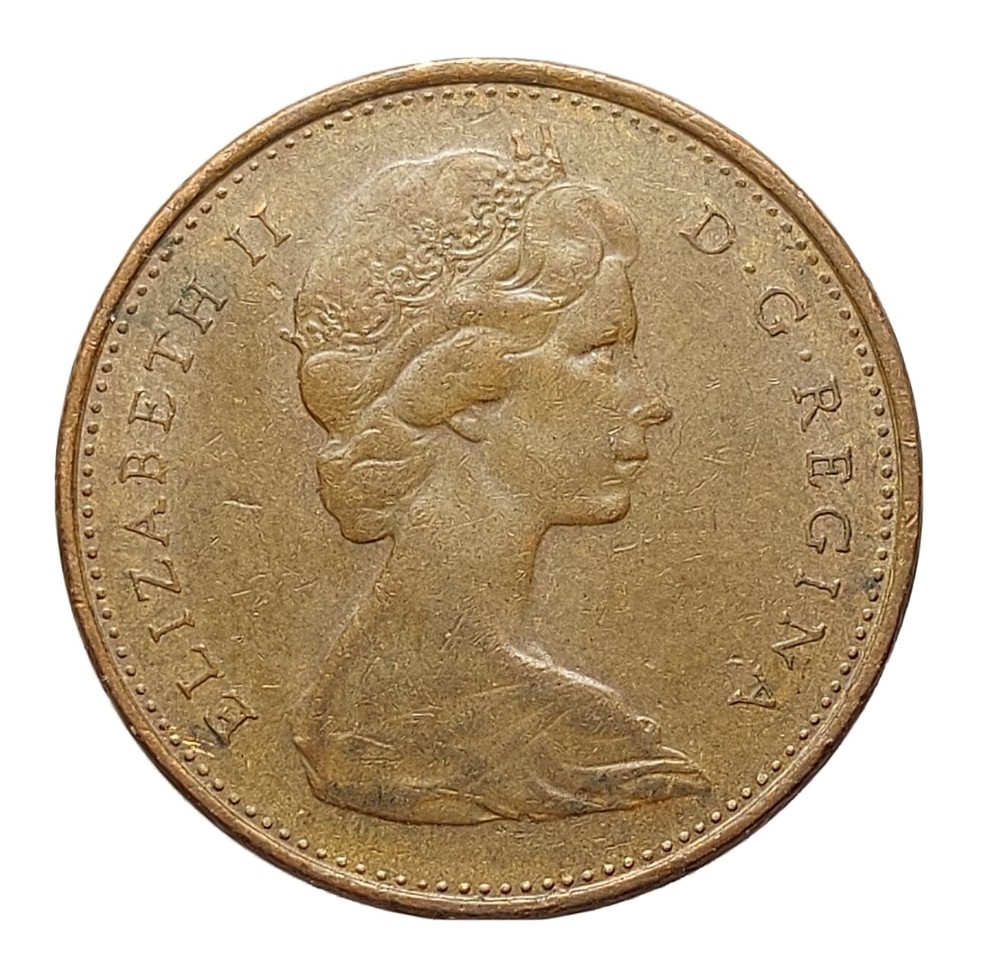 1978 Canada 1 Cent Bronze Coin Elizabeth II