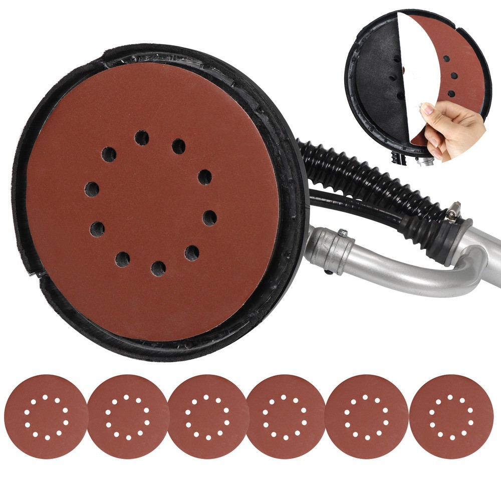800W Commercial Electric Power Drywall Sander Variable Speed Sanding Pad Set