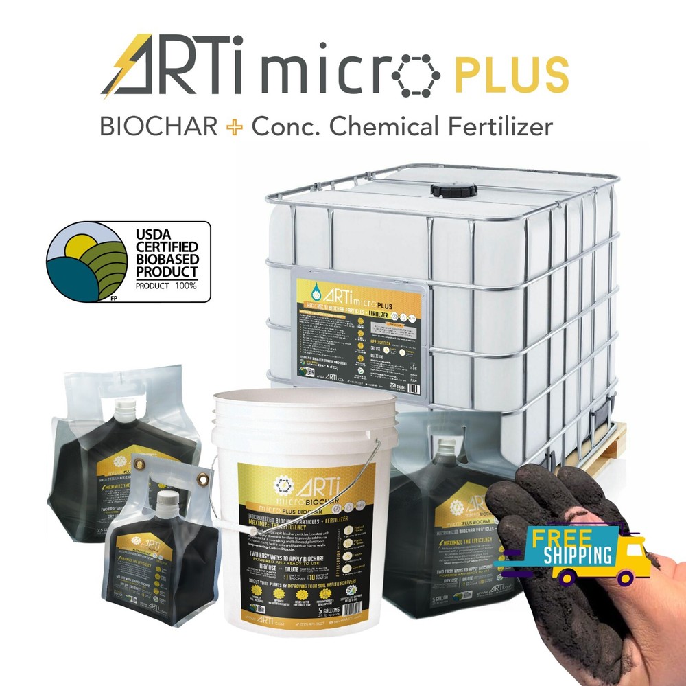 ARTi Micronized Biochar (MicroPlus)
