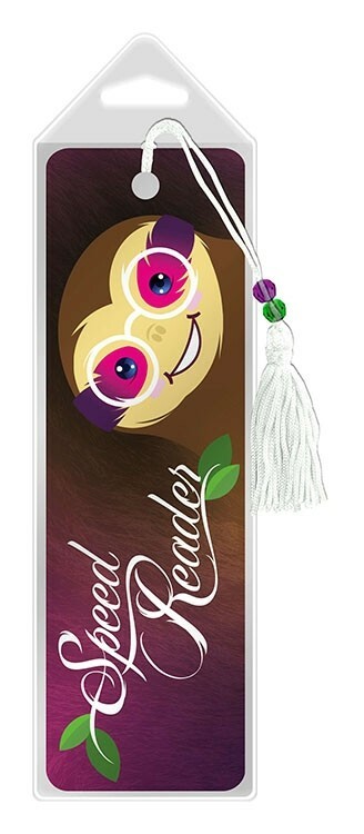 Bookmark Premier Tassel Sloth Glasses Speed Reader