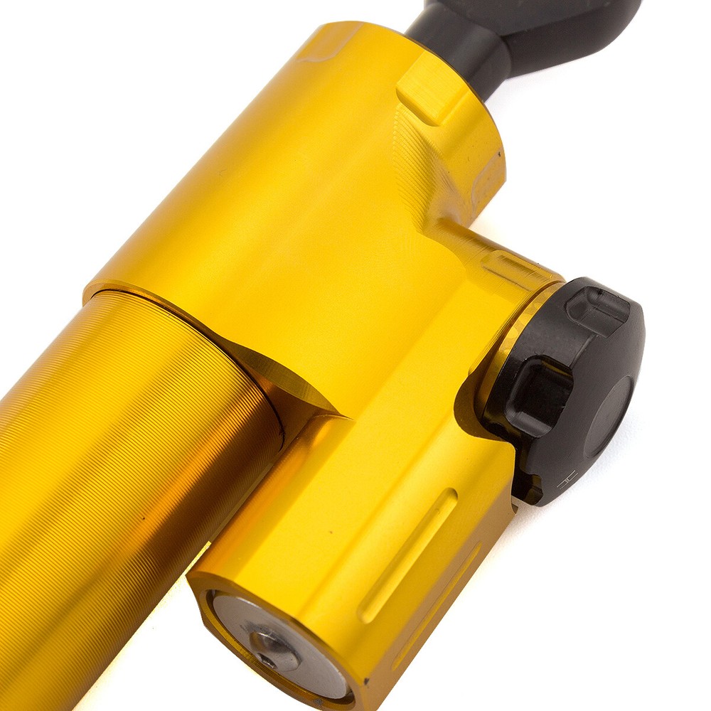 Universal CNC Steering Damper Linear Stabilizer Reversed Shock Absorption Gold