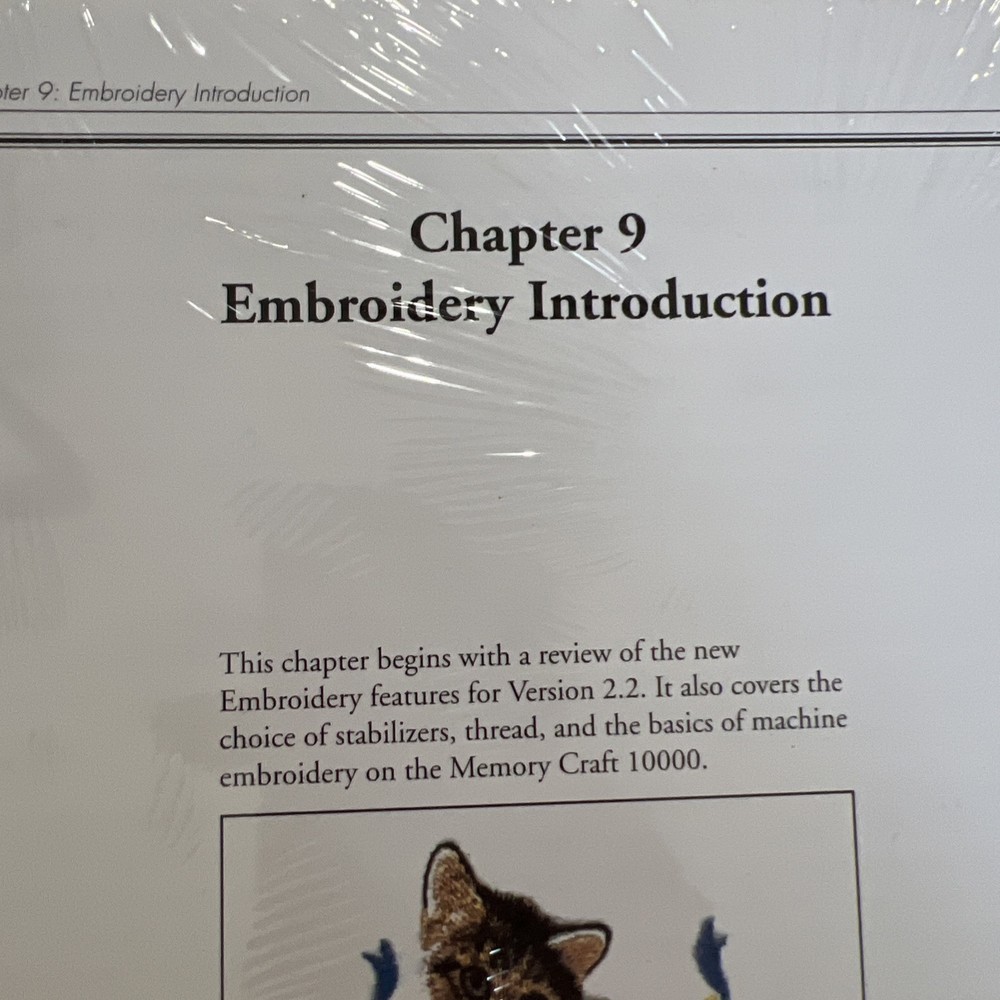 Janome Memory Craft Volume 2 Embroidery Workbook Chapter 9