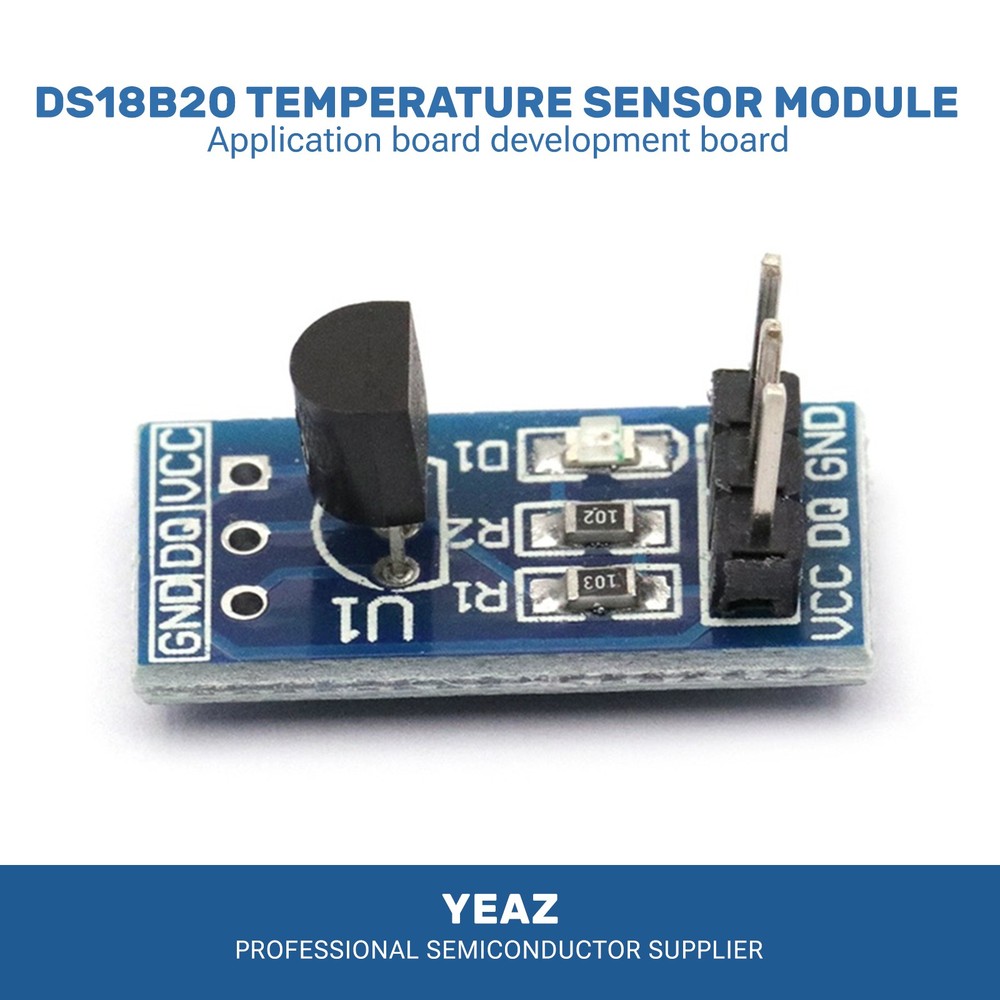 DS18B20 1-Wire Sensor-STM32/ESP32 Compatible, DIY Temperature Development Board
