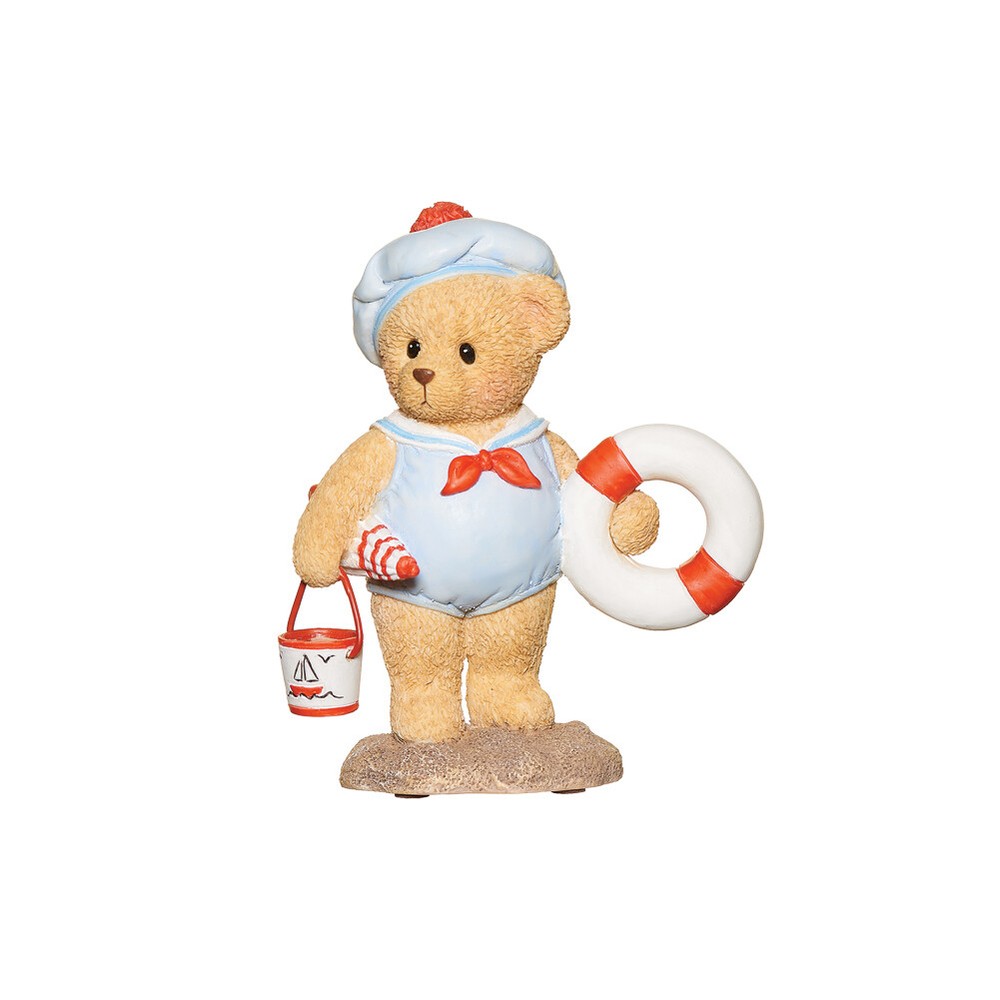 Cherished Teddies Teddy Beach Boy Figurine