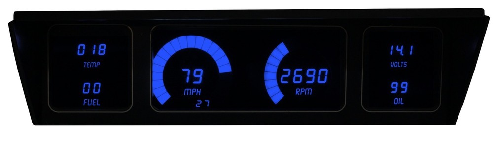 1977-1990 Chevy Impala Caprice Digital Dash Panel Gauge Cluster WHITE LEDs