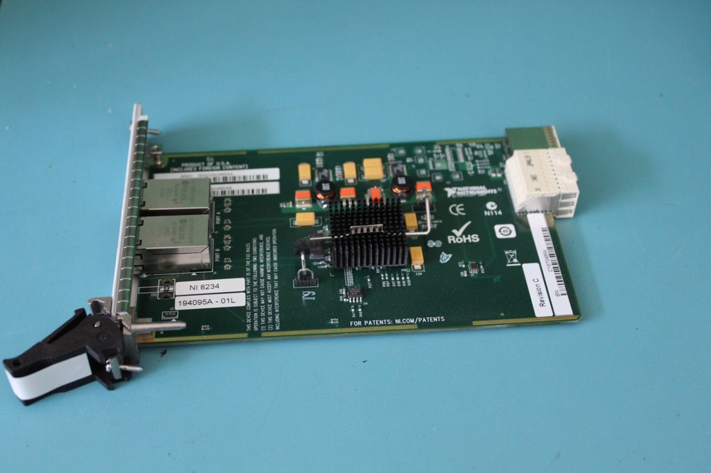 NATIONAL INSTRUMENTS NI 8234 DUAL GB ETHERNET MODULE WORKING PULL GUARANTEED