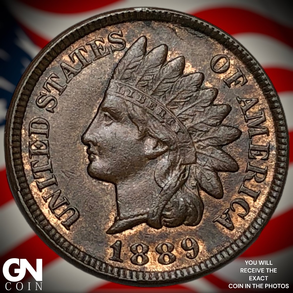 1889 Indian Head Cent Penny M8294