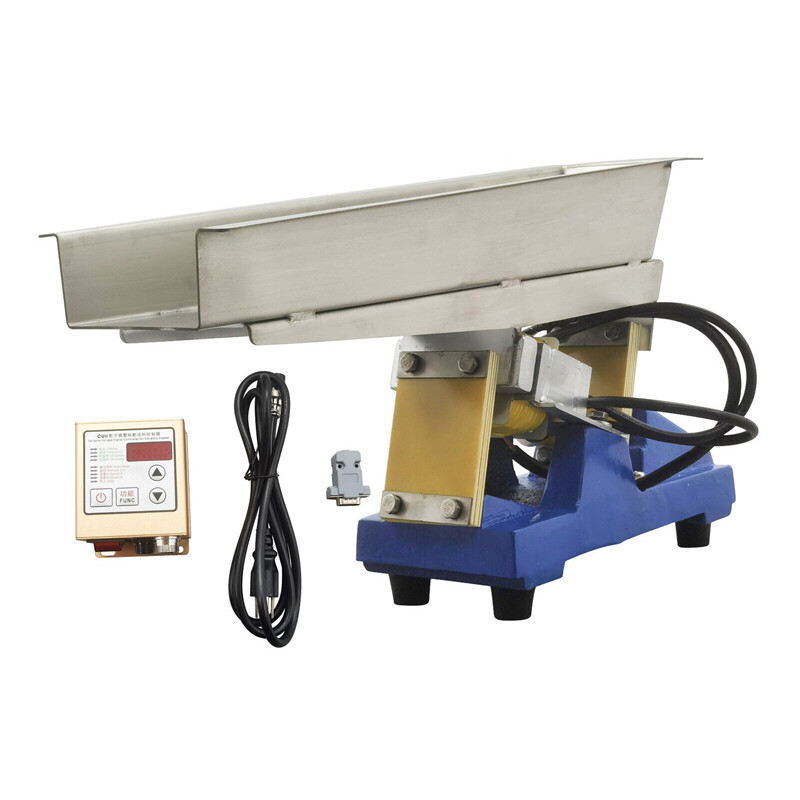 NEW Small Vibrating Feeder Electromagnetic Shaking Feeding Machine w/ Controller