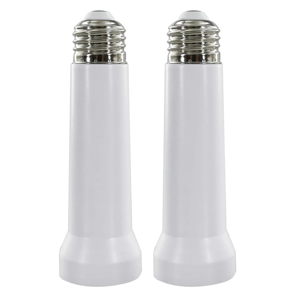 Light Socket Extender, E26/E27 Bulb Extender Standard White