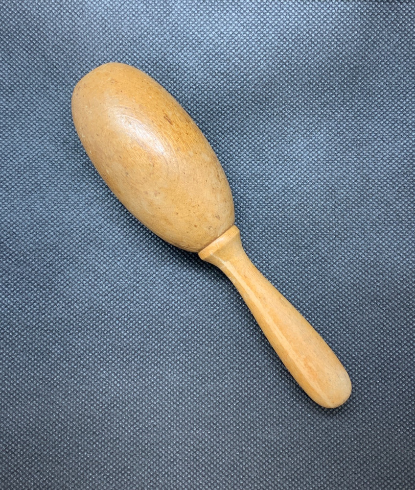 Vintage Wooden Sock Darning Egg Mending Tool