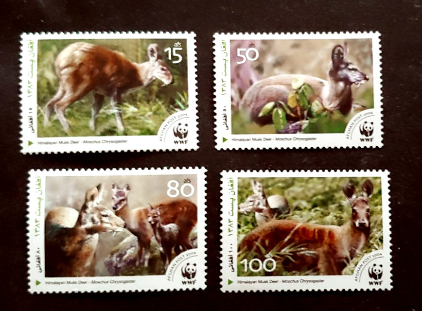 RECENT WWF WILDLIFE DEER SET VF MNH (K9)