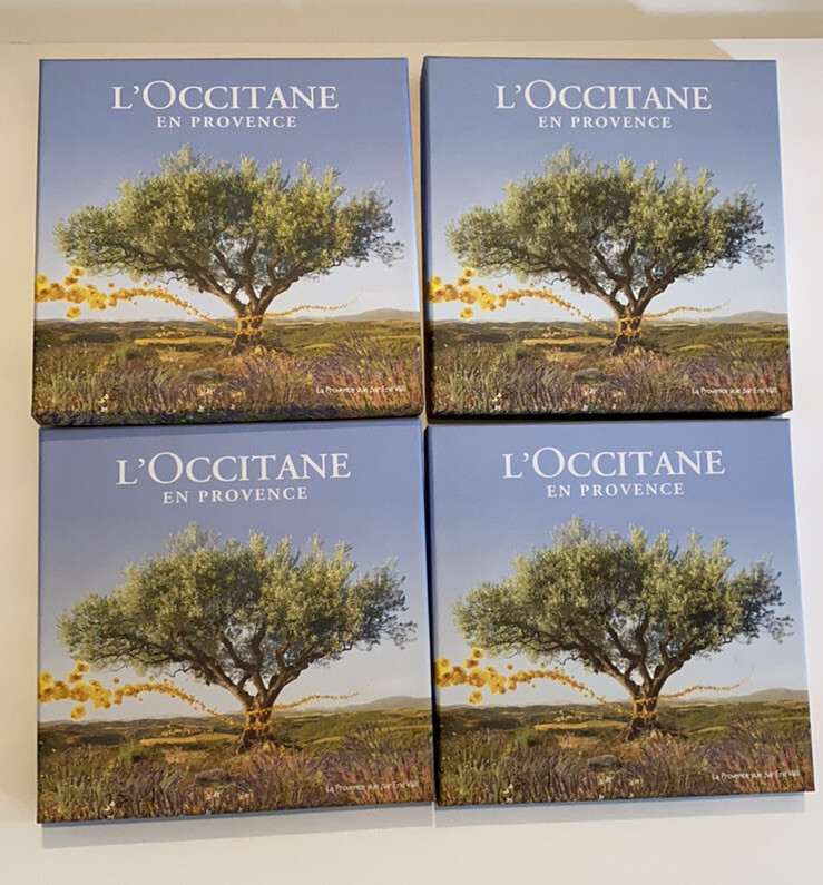 L'Occitane 1 Empty gift box wrapping kit NEW Classic Tree Design