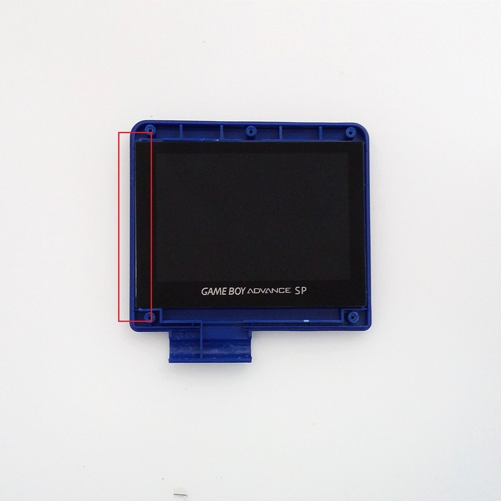 V2 IPS GBA SP Backlight Backlit LCD For Game Boy Advance SP + Pre-cut Shell Case